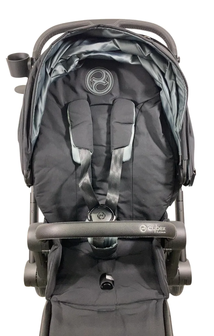 Cybex Priam4 Stroller, 2022, Deep Black, Matt Black