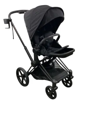 Cybex Priam4 Stroller, 2022, Deep Black, Matt Black