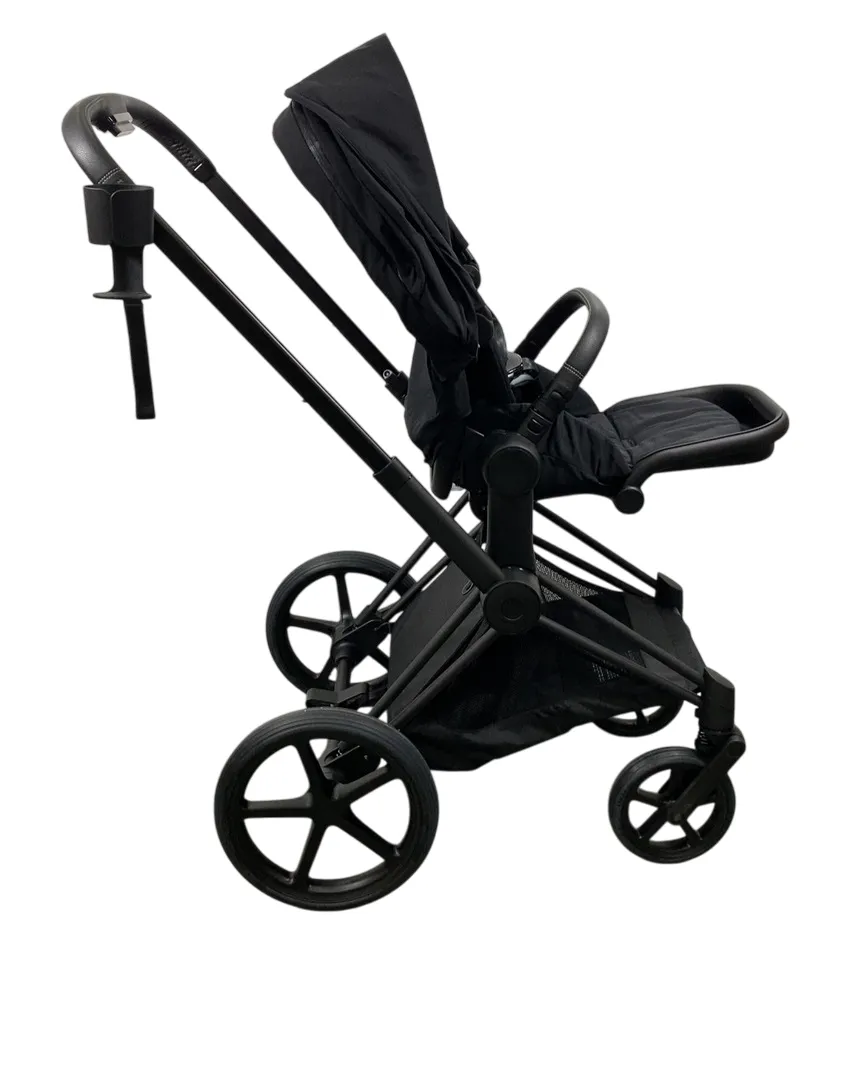 Cybex Priam4 Stroller, 2022, Deep Black, Matt Black