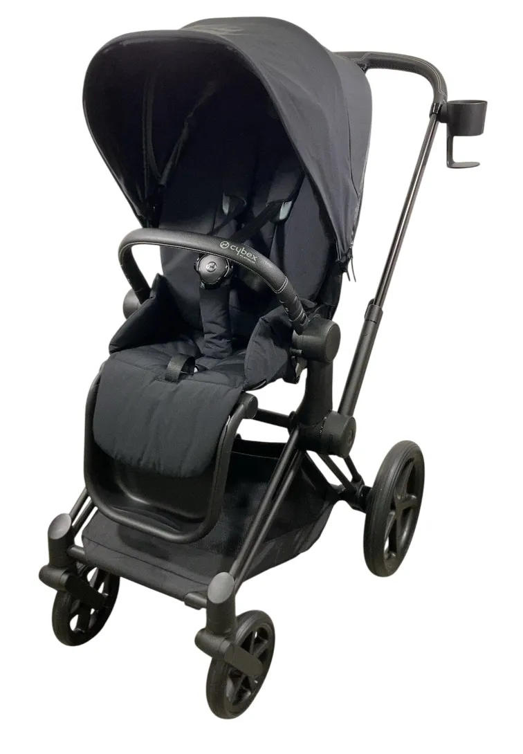 Cybex Priam4 Stroller, 2023, Deep Black, Matt Black
