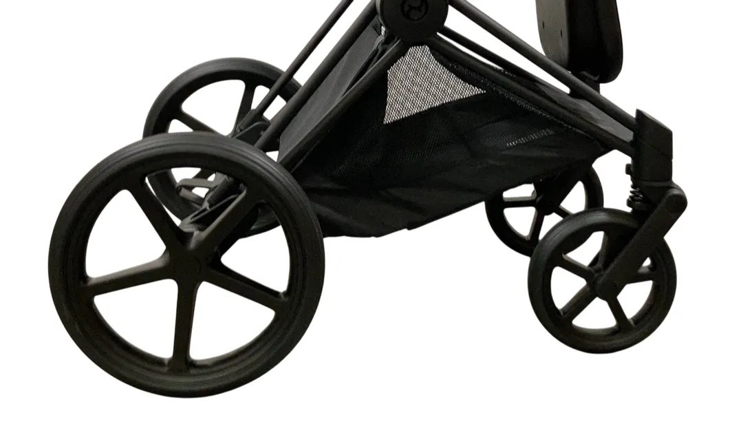 Cybex Priam4 Stroller, 2023, Deep Black, Matt Black