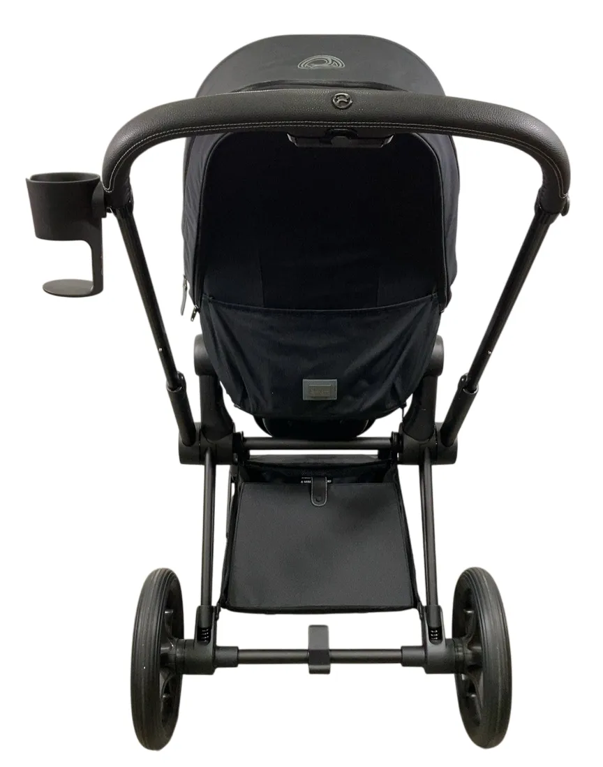 Cybex Priam4 Stroller, 2023, Deep Black, Matt Black