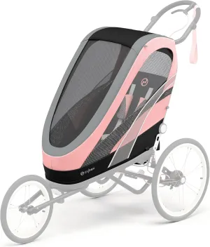 CYBEX ZENO 4-in-1 Multisport Trailer, Compact Fold, Smooth Ride Suspension and Air Filled Tires, Baby Trailer for 6 Months 