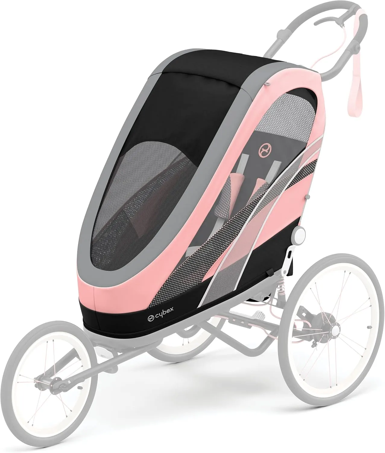 CYBEX ZENO 4-in-1 Multisport Trailer, Compact Fold, Smooth Ride Suspension and Air Filled Tires, Baby Trailer for 6 Months 