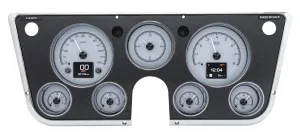 Dakota Digital 67-72 Chevy Pickup Customizable Gauge System Silver Alloy HDX-67C-PU-S