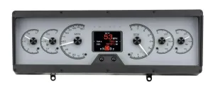 Dakota Digital HDX-78O-CUT-S Compatible with 1978-88 Oldsmobile Cutlass HDX Analog Gauge System Silver Alloy