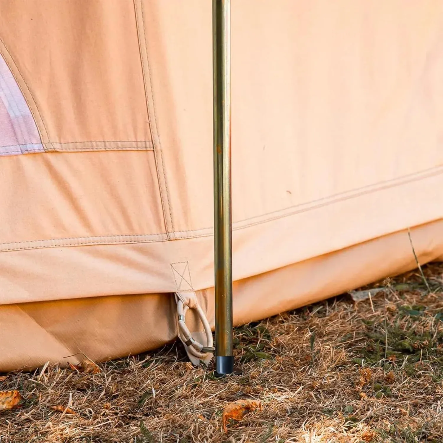 DANCHEL OUTDOOR Short Guy Poles for Canvas Bell Tent Camping, Windproof Galvanize Steel Durable Yurt Tent Unadjustable Pole Glamping Gear Accessories,80cm/31.5''