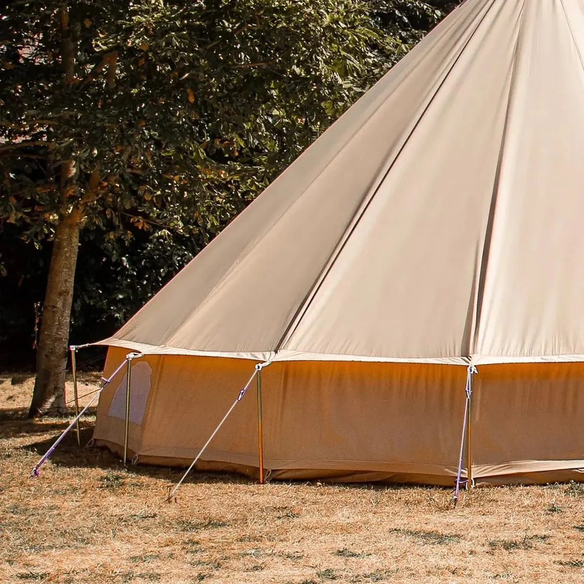 DANCHEL OUTDOOR Short Guy Poles for Canvas Bell Tent Camping, Windproof Galvanize Steel Durable Yurt Tent Unadjustable Pole Glamping Gear Accessories,80cm/31.5''