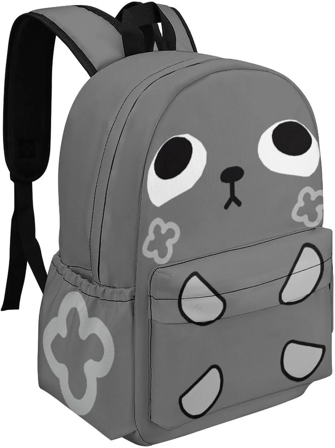 Dandy's World Backpack 16.5 Inch Single Compartment Double Shoulder Cartoon Cute Travel Backpack Lightweight (Grey-1)