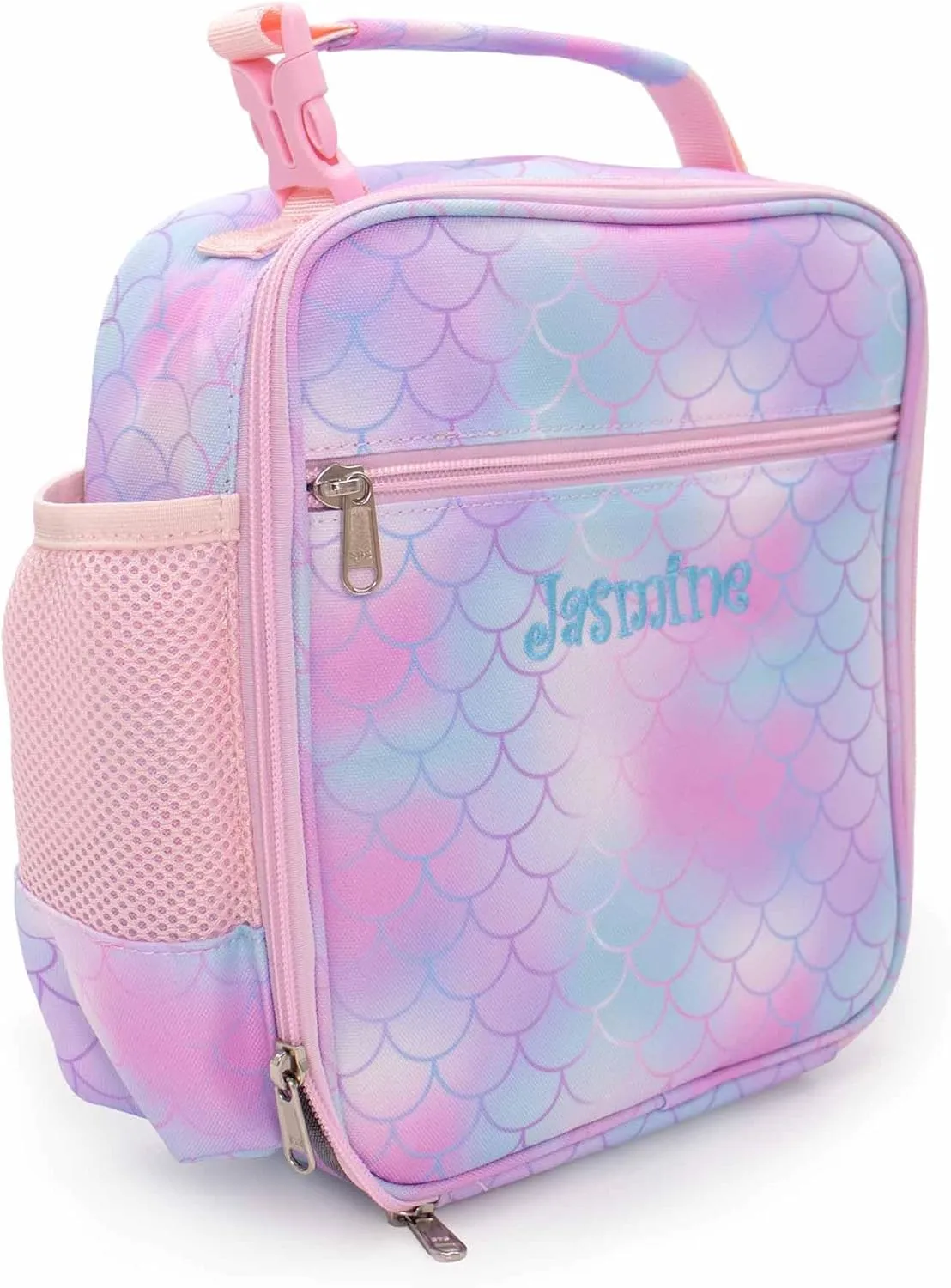 DIBSIES Personalized Adventure Collection Backpack (Mermaid Fin Backpack and Lunch Box Combo)