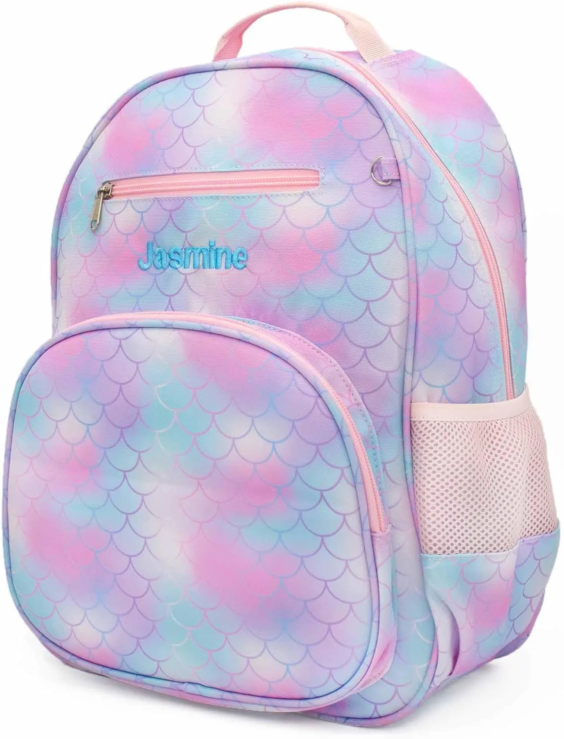 DIBSIES Personalized Adventure Collection Backpack (Mermaid Fin Backpack and Lunch Box Combo)