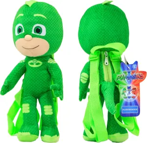 Disney 14" PJ Masks Stuffed Animals Backpack Plush Doll 1Pc Green Color NEW