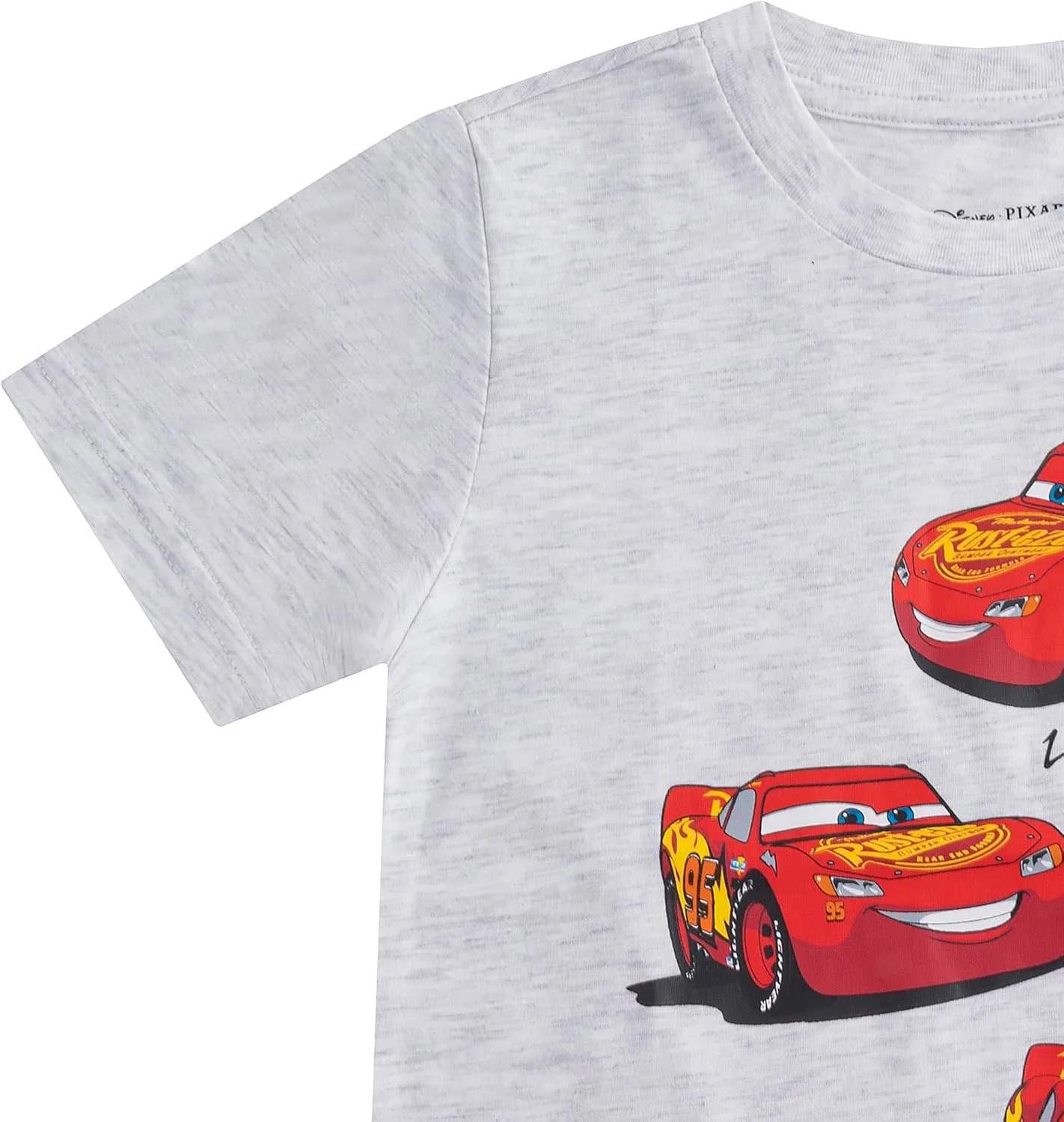 Disney Cars Lightning McQueen Boys Short Sleeve T-Shirt for Toddler and Big Kids