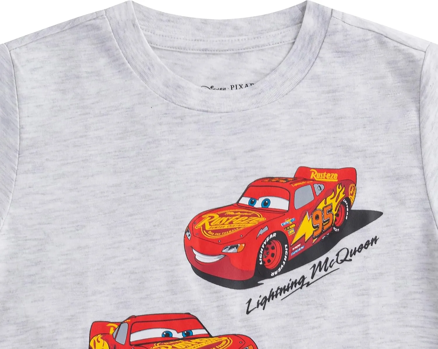 Disney Cars Lightning McQueen Boys Short Sleeve T-Shirt for Toddler and Big Kids