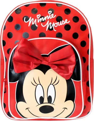 Disney Minnie Mouse Backpack, Red, Taille unique