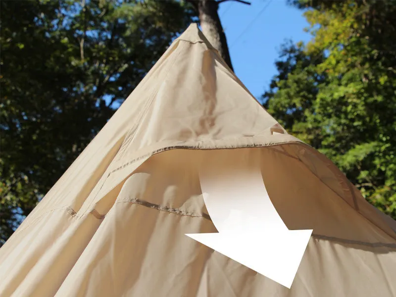 DoD Riders's One Pole 1 person Tent - Tan