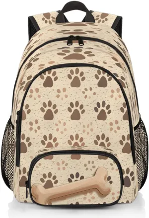 Dog Bones Paw Laptop Backpack for Women Men, Work Computer Backpacks, 18.3 Inch Large Computer Nurse Teacher Bags Travel Casual Daypack