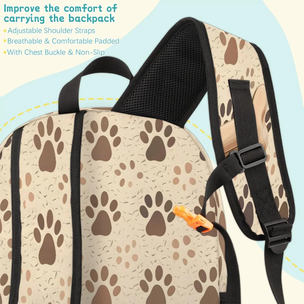 Dog Bones Paw Laptop Backpack for Women Men, Work Computer Backpacks, 18.3 Inch Large Computer Nurse Teacher Bags Travel Casual Daypack