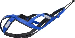 Dog Sledding Harness,Reflective Dog Sled Harness Waterproof Big Dog Sledding Harness,ES Pet Training Pull Strength Strap for Dogs Skijoring Scootering(Red,M)