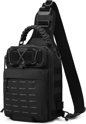 doorslay Fishing Backpack Fishing Sling Bag Fishing Backpack with Rod Holder Fishing Tackle Storage Bag