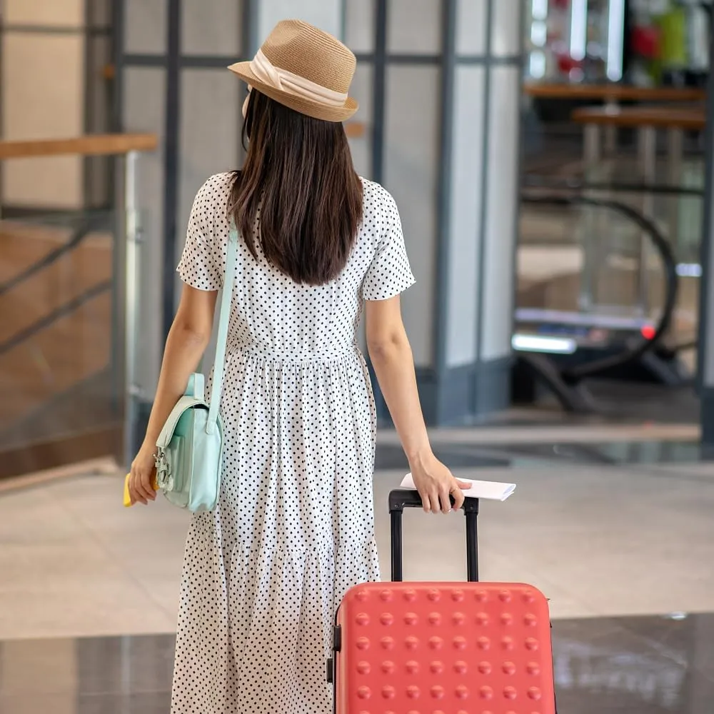 DRESHOW Women Straw Panama Hat Travel Fedora Beach Sun Hat Summer Wide Brim Straw Roll up Hat UPF 50 
