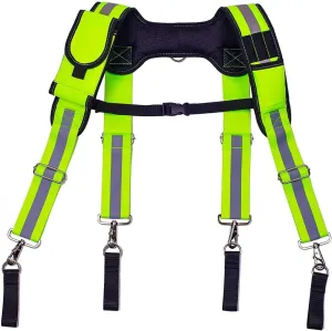 Dr.TOUGH Tool Belt Suspenders for Men Carpenter Tool Belt with Suspenders