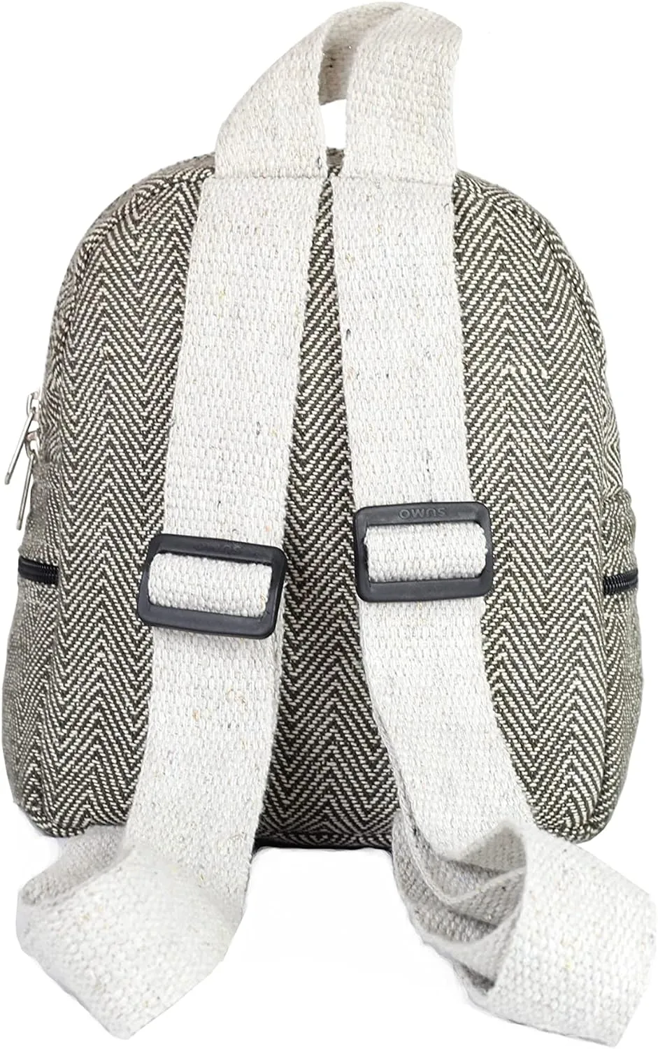 Eco Friendly Set Of Hemp Mini Backpack   Coin Purse Cute Light Weight Hemp Bag For women Girl (Dark Green)