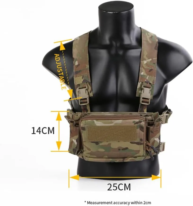 emersongear D3CR Micro Chest Vest,Mini Style,Compatible with Chest Strap/Tac Backpack/Tac Vest,Unisex