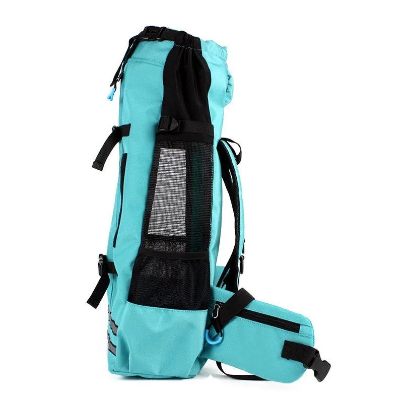Expandable Pet Backpack Carrier Breathable Travel Bag