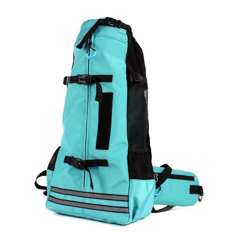 Expandable Pet Backpack Carrier Breathable Travel Bag