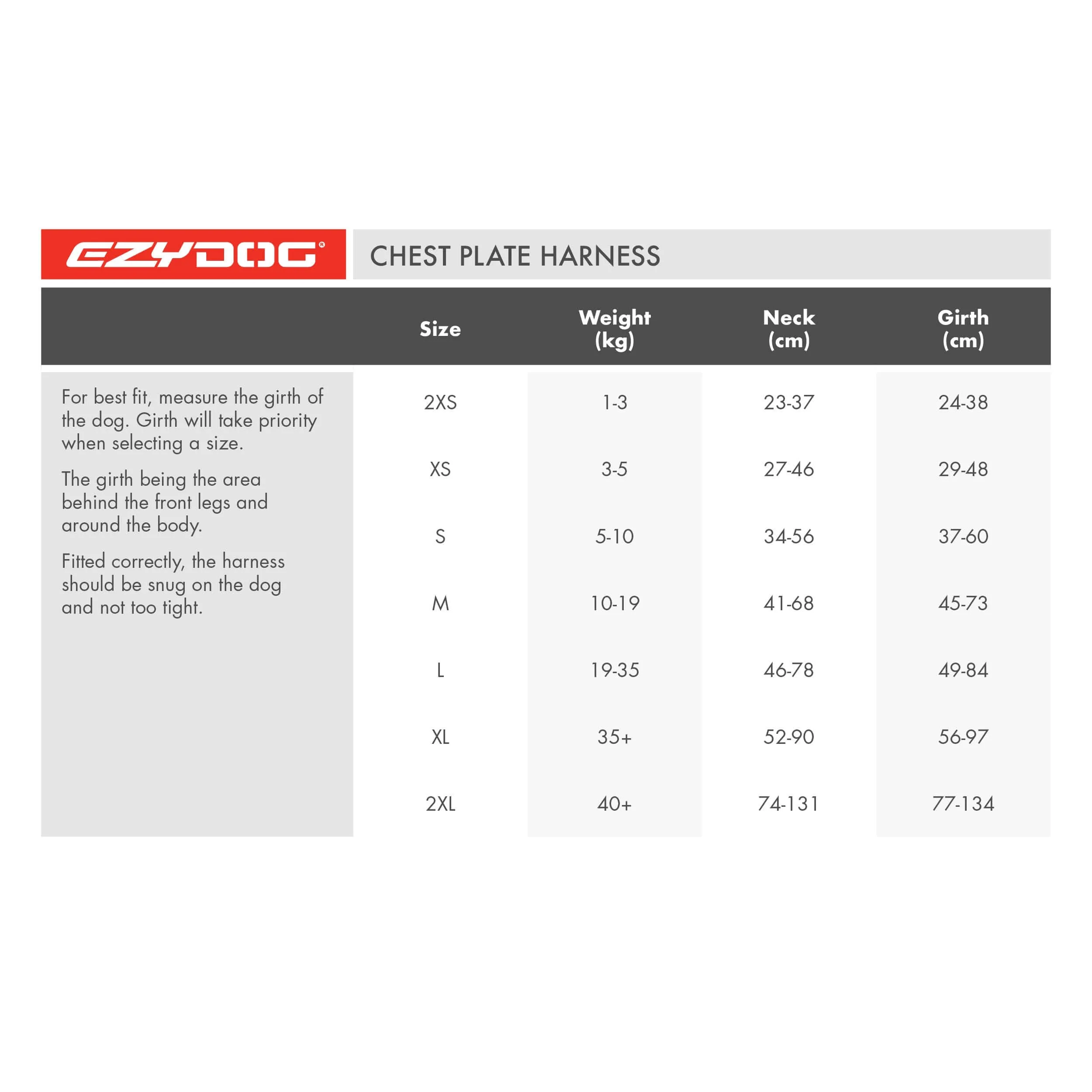 EZYDOG Harness ChestPlate Corduroy