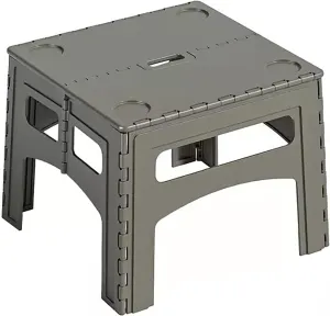 FAIRE Camping Tables, Outdoor Folding Table, Folding Camping Table, Foldable Picnic Table, Camping Table, Suitable for Backpacking, Cooking, Garden (Color : Gray, Size : C), Grey