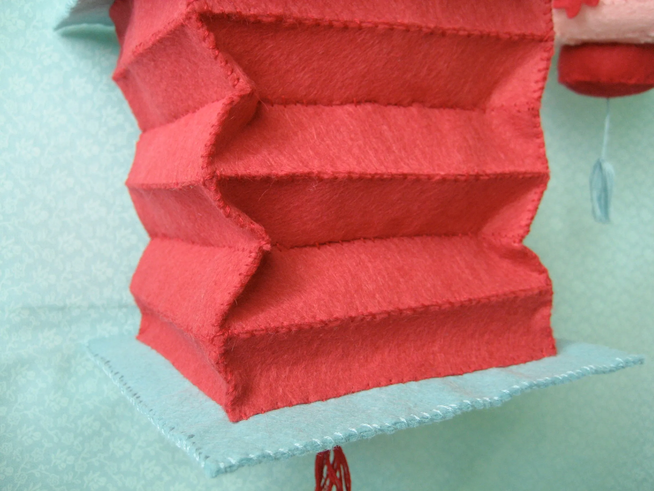 Felt Hanging Lanterns, felt plush Sewing Pattern