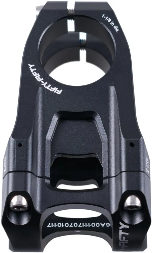 FIFTY-FIFTY Aluminum Alloy Mountain Bike Stem for 1-1/8 Steer Tube 31.8mm Handlebar, Short Handlebar Stem for All Mountain, MTB, Downhill, Freeride