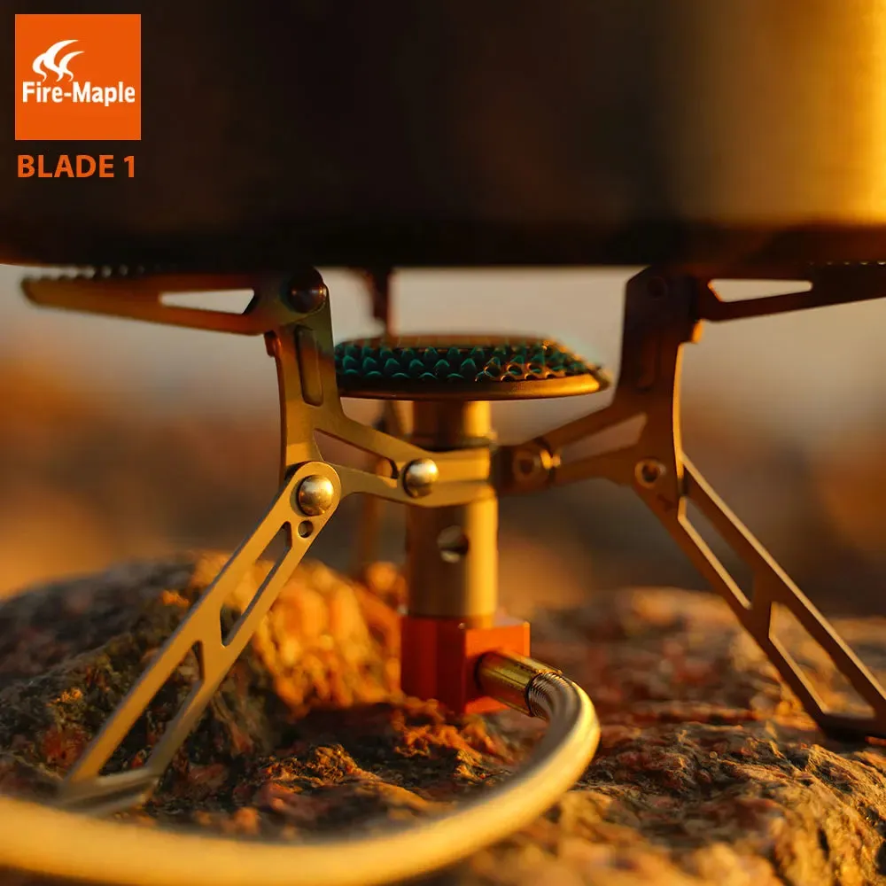 FIRE-MAPLE FMS-117T Titanium Stove – Ultralight Portable Gas Burner for Camping & Hiking