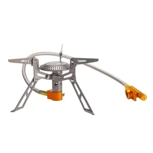 FIRE-MAPLE FMS-117T Titanium Stove – Ultralight Portable Gas Burner for Camping & Hiking