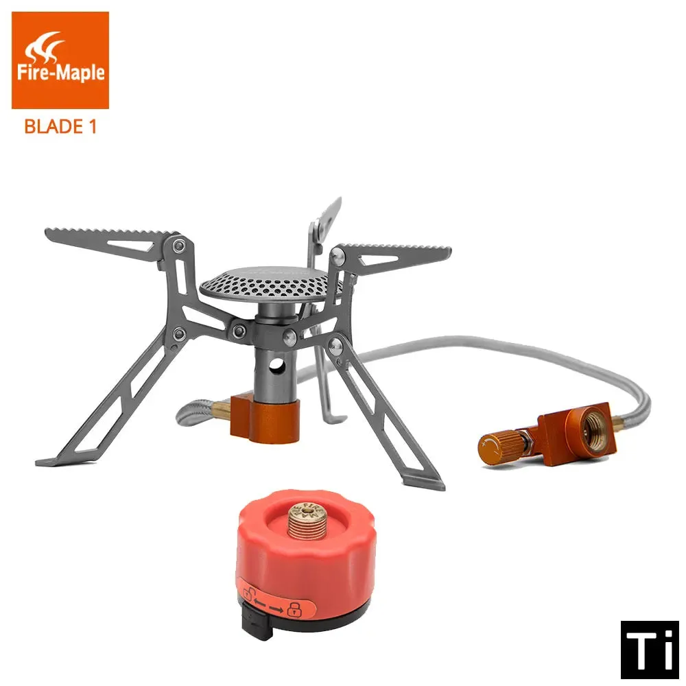 FIRE-MAPLE FMS-117T Titanium Stove – Ultralight Portable Gas Burner for Camping & Hiking