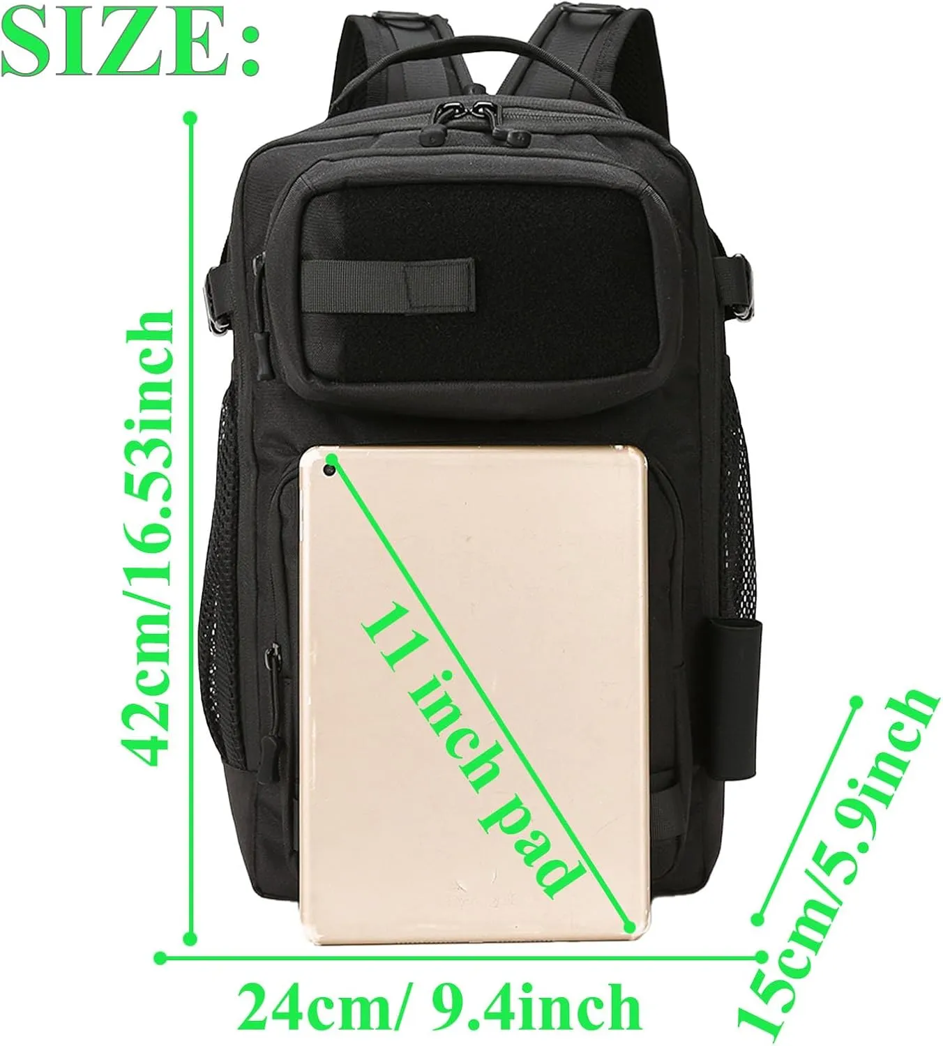 Fishing Backpack - Tackle Sling Bag- Fish Gear Bags with Rod Holder and Fishing Plier(Tan)