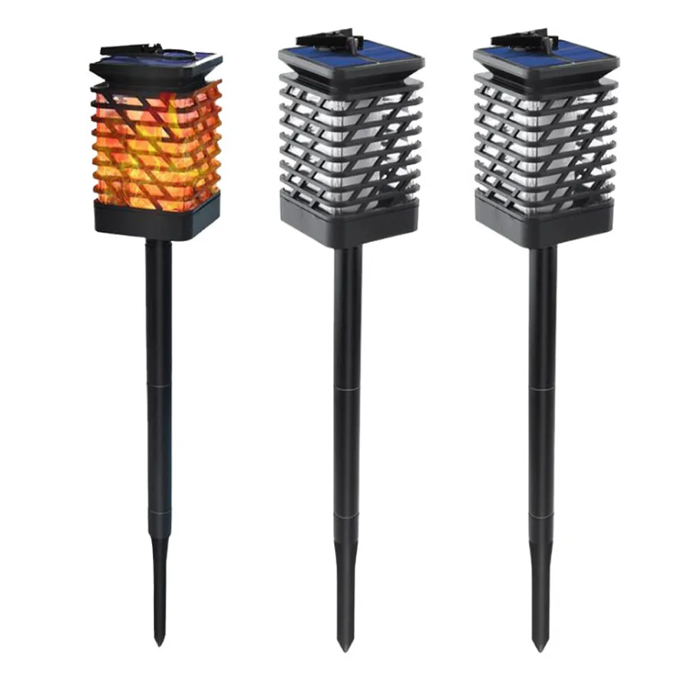 Flickering Flame Solar Powered Outdoor Garden Lantern