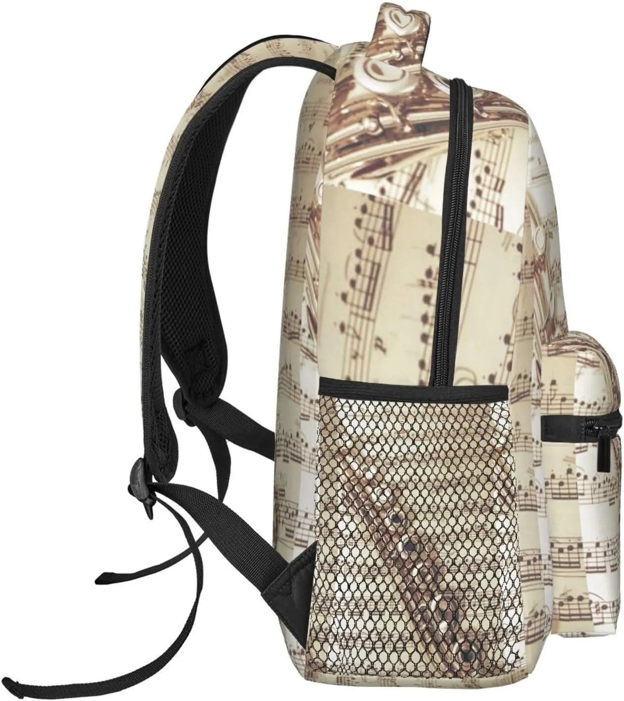 Flute Music Backpack Business Travel Anti Theft Sturdy Backpack College Daypacks for Women & Men
