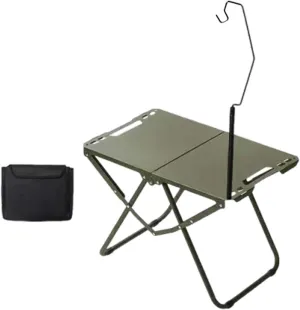 Foldable Camping Table Picnic Cooking Desk Grill Table with Carry Bag for Barbecue Outdoor Cooking Families Reunions Hiking