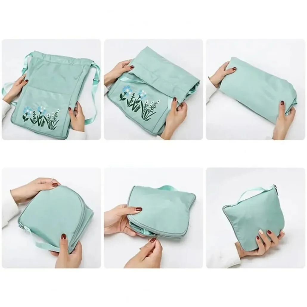 Foldable Drawstring Backpack