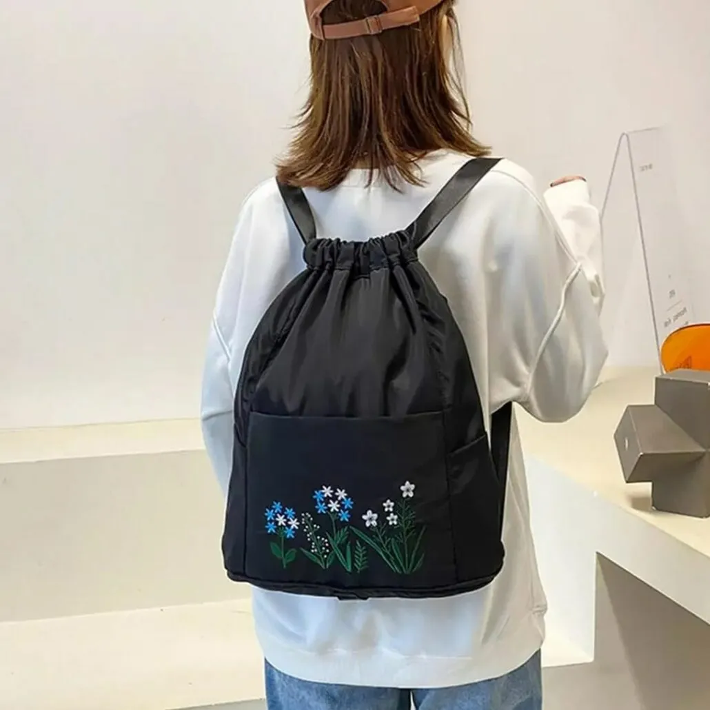 Foldable Drawstring Backpack