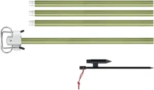 Foldable Lamp Holder Campsites Illumination Aluminum Alloy Construction Camping Lamp Post Rod Lamp Hanger Light Stand