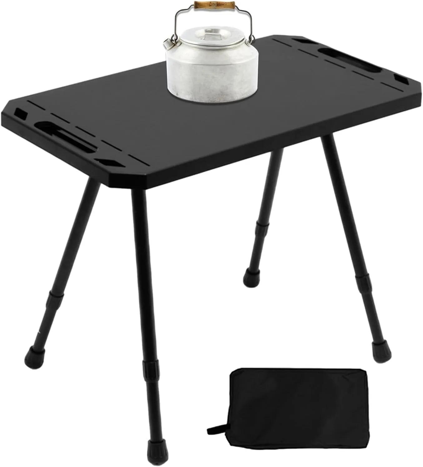 Foldable Outdoor Table- Indoor Outdoor Table, Portable Dining Table, Portable Beach Table, Retractable Camp Table | Portable Utility Table Camping Side Table, Utility Table for Camping Grill