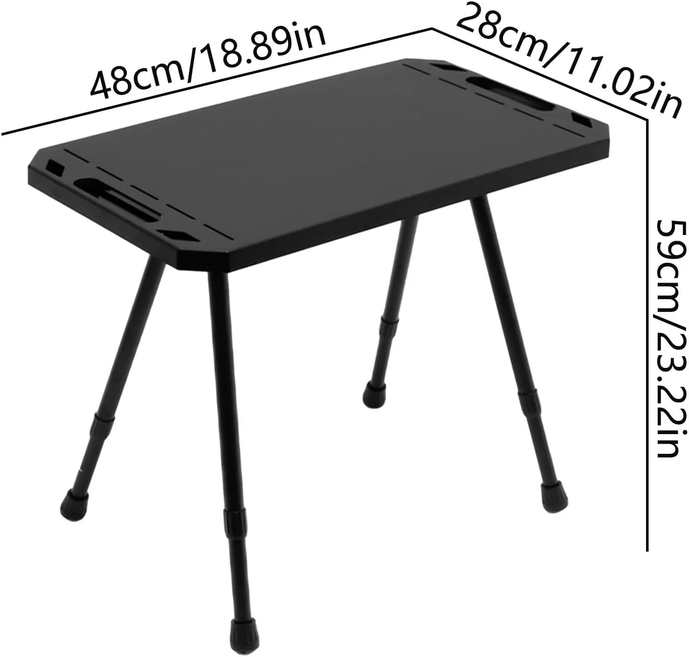 Foldable Outdoor Table- Indoor Outdoor Table, Portable Dining Table, Portable Beach Table, Retractable Camp Table | Portable Utility Table Camping Side Table, Utility Table for Camping Grill