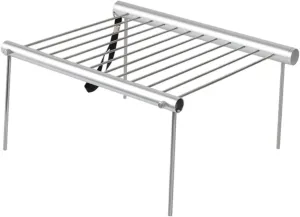 Folding Campfire Grill Camping Grill,Barbecue Grill,Multipurpose,Grate Camp Fire Cooking Rack for Hiking Outdoor Hunting