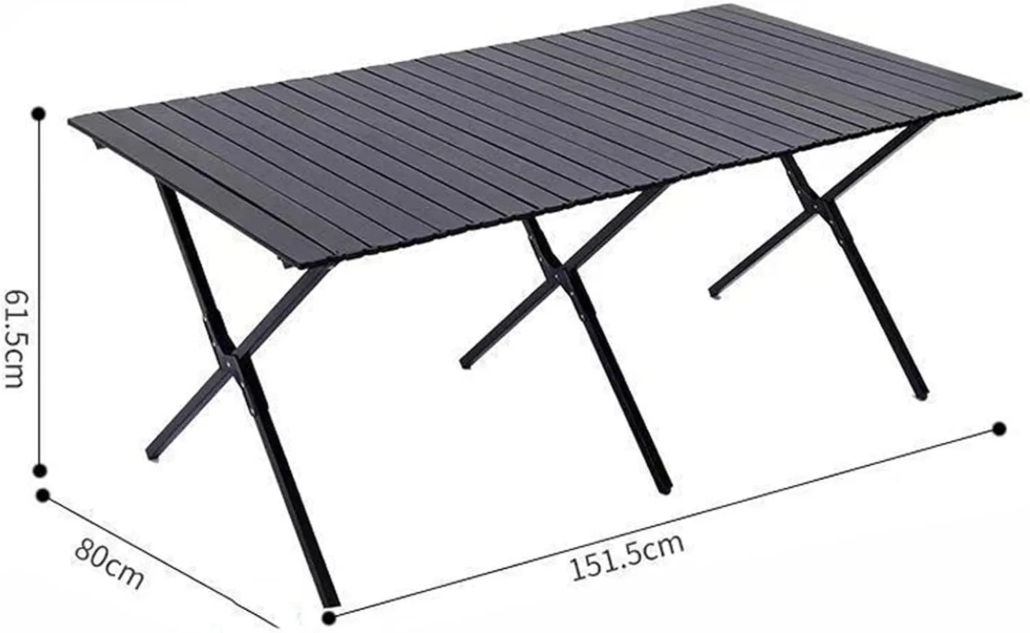Folding Camping Table and air Sets, Portable Camp airs Sets with Lightweight Roll up Carbon Steel Picnic Table Foldable Lawn air with Carrying Bag