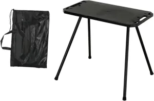 Folding Camping Table Camp Table Multifunctional Practical with Carry Bag Picnic Cooking Desk for Outdoor Cooking BBQ Fishing, Without Light Holder