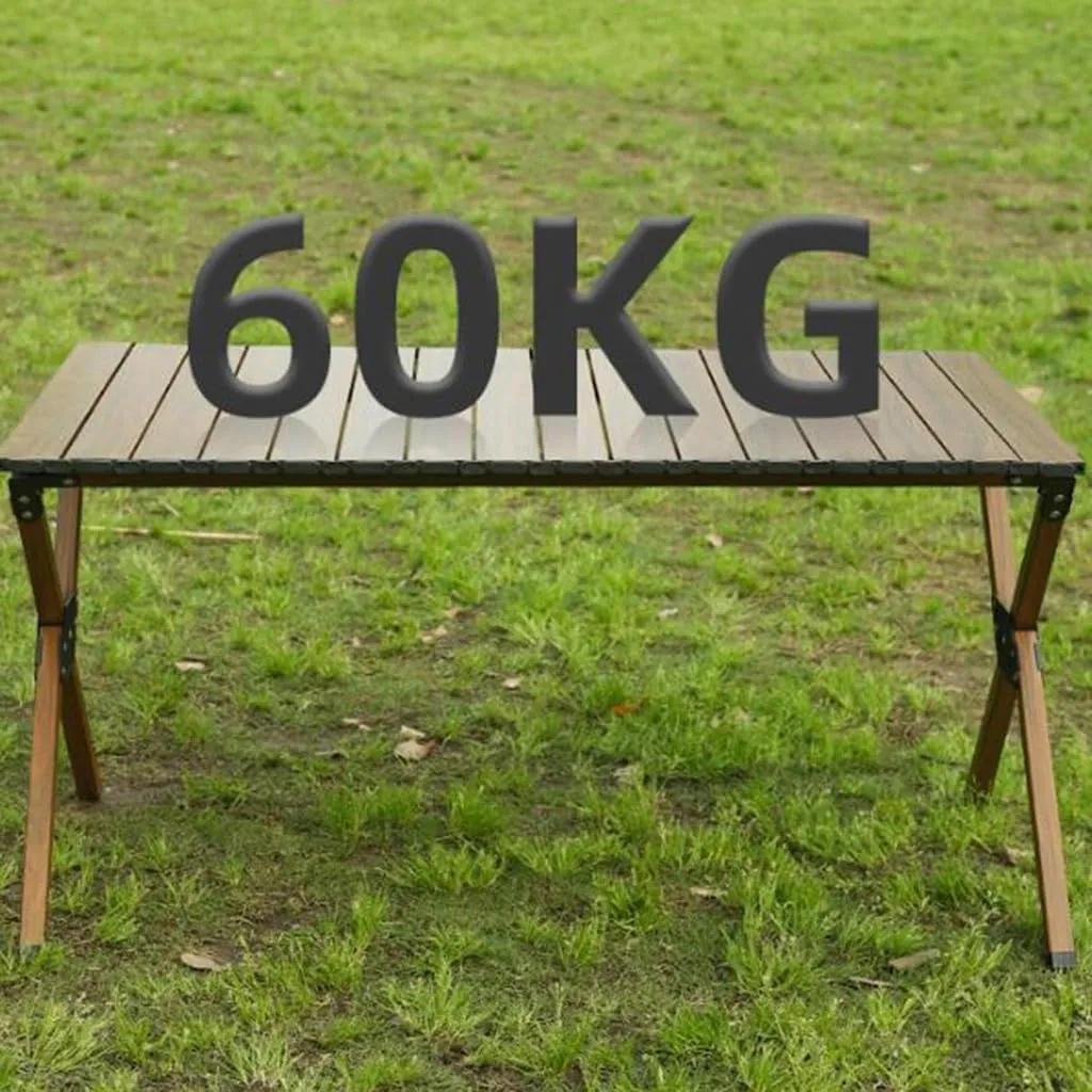 Folding Camping Table Portable Roll Up Aluminum Table with Carry Bag for Outdoor Cooking Picnic Camp Boat Travel